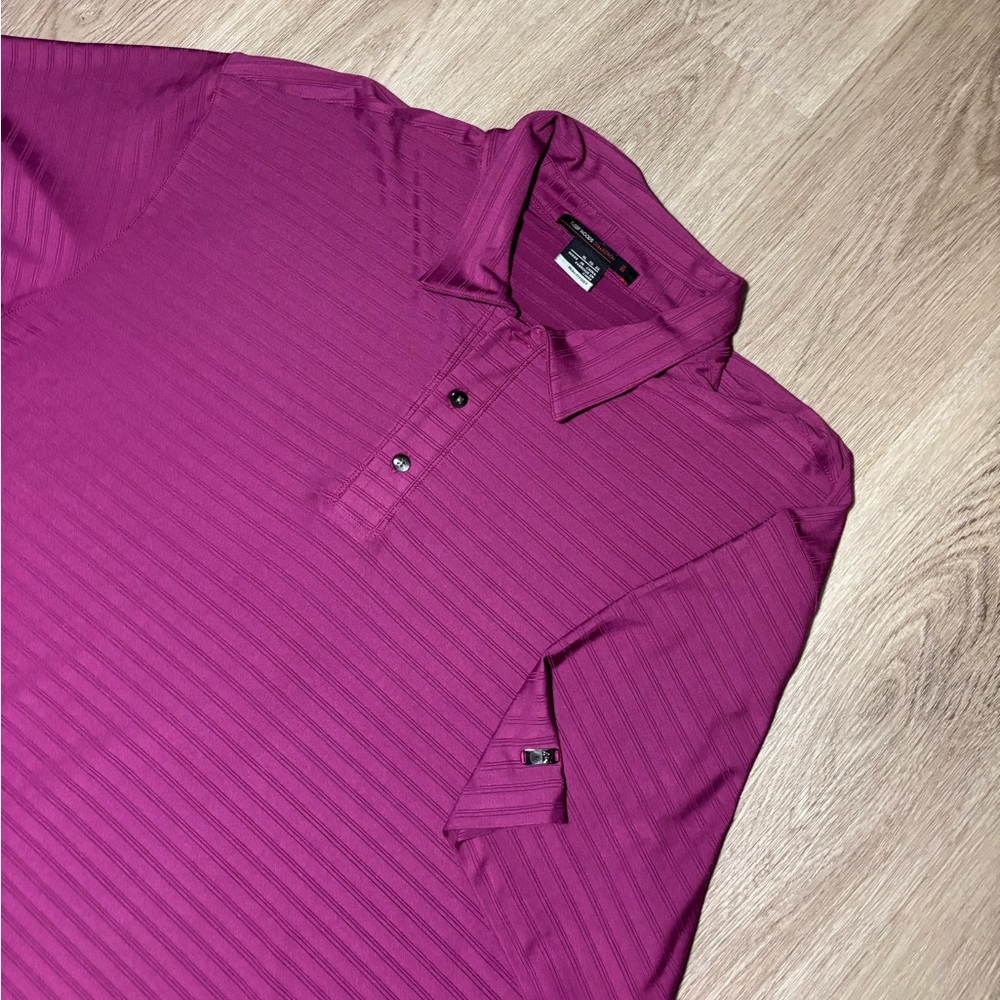 NIKE Dri-FIT Tiger Woods Collar Shirt Golf XL Standard Fit Polo Shirt Purple
